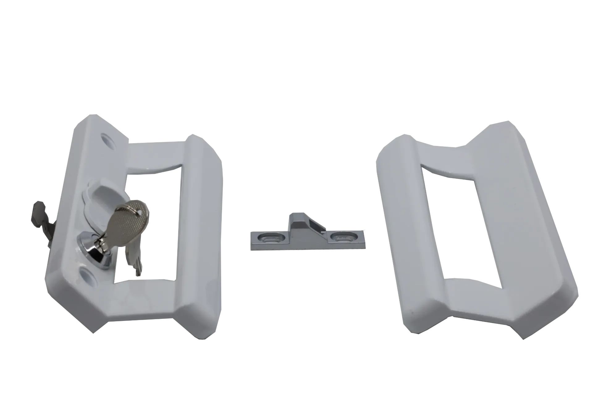 [1404] 1404 AK SLIDING WINDOW LOCK LEFT WHITE WITH KEY